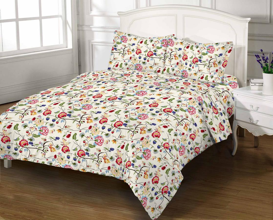 Комплект постельного белья Zastelli 9210 бязь двуспальное 175х210 Молочный