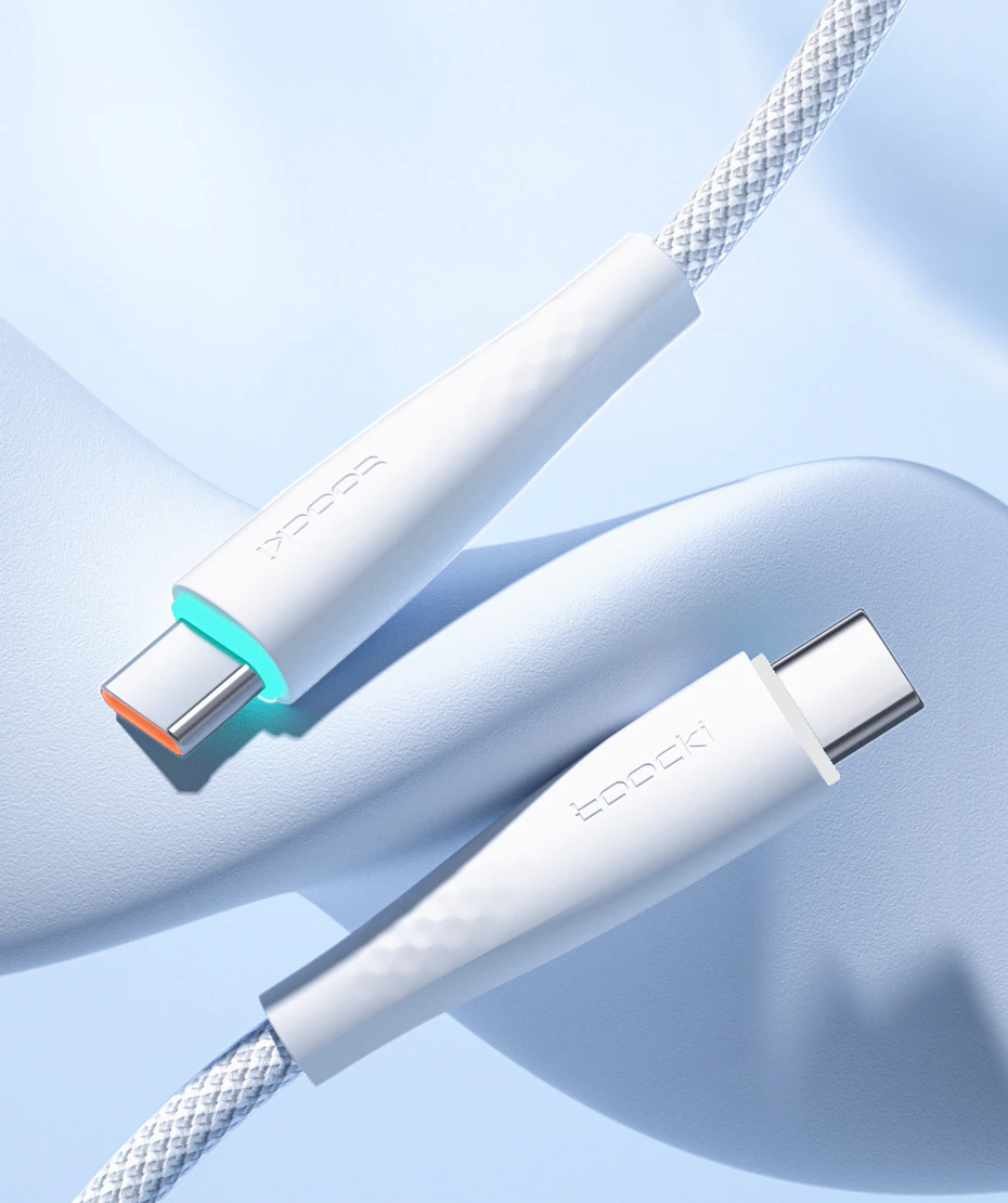 Кабель Toocki 60w C-Type C 3A 2 м Белый (TQ-X14CC2WHT60)