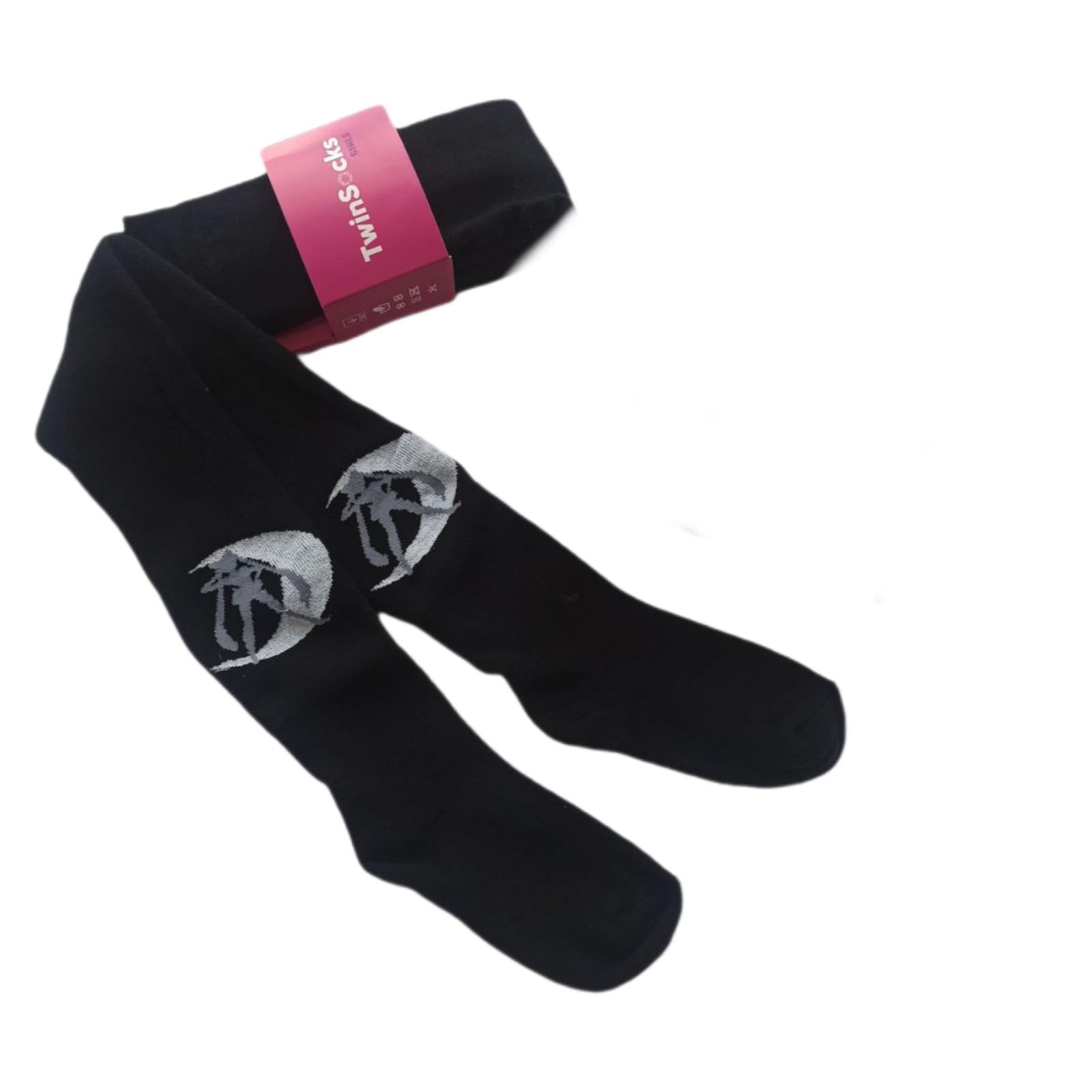 Колготки для девочки TwinSocks Сейлор Мун махровые зимние 140 см-146 Черный (315)