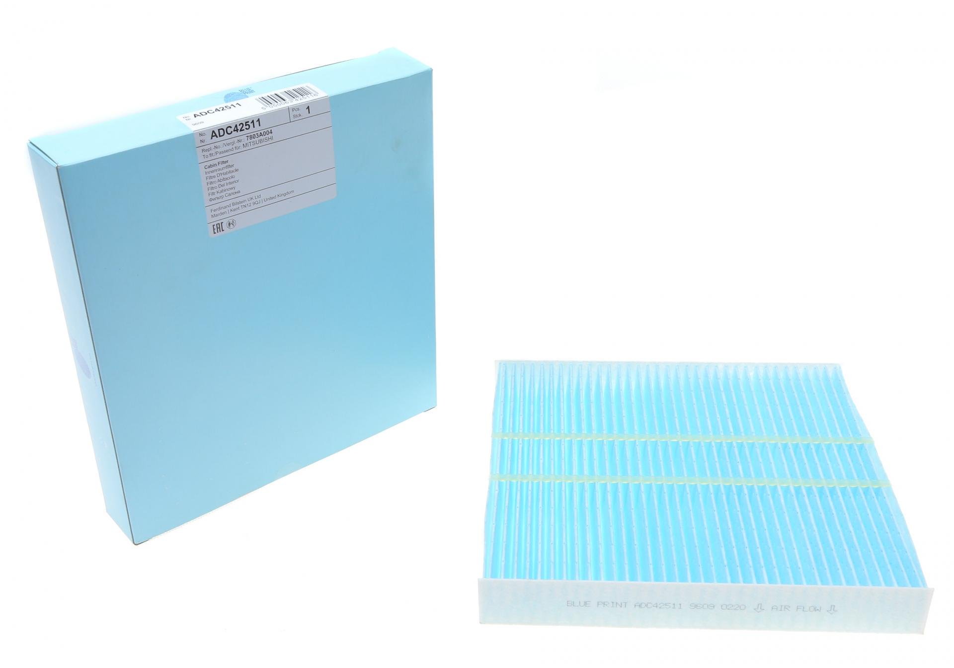 Фильтр салона BLUE PRINT для Mitsubishi Outlander 06- (ADC42511)