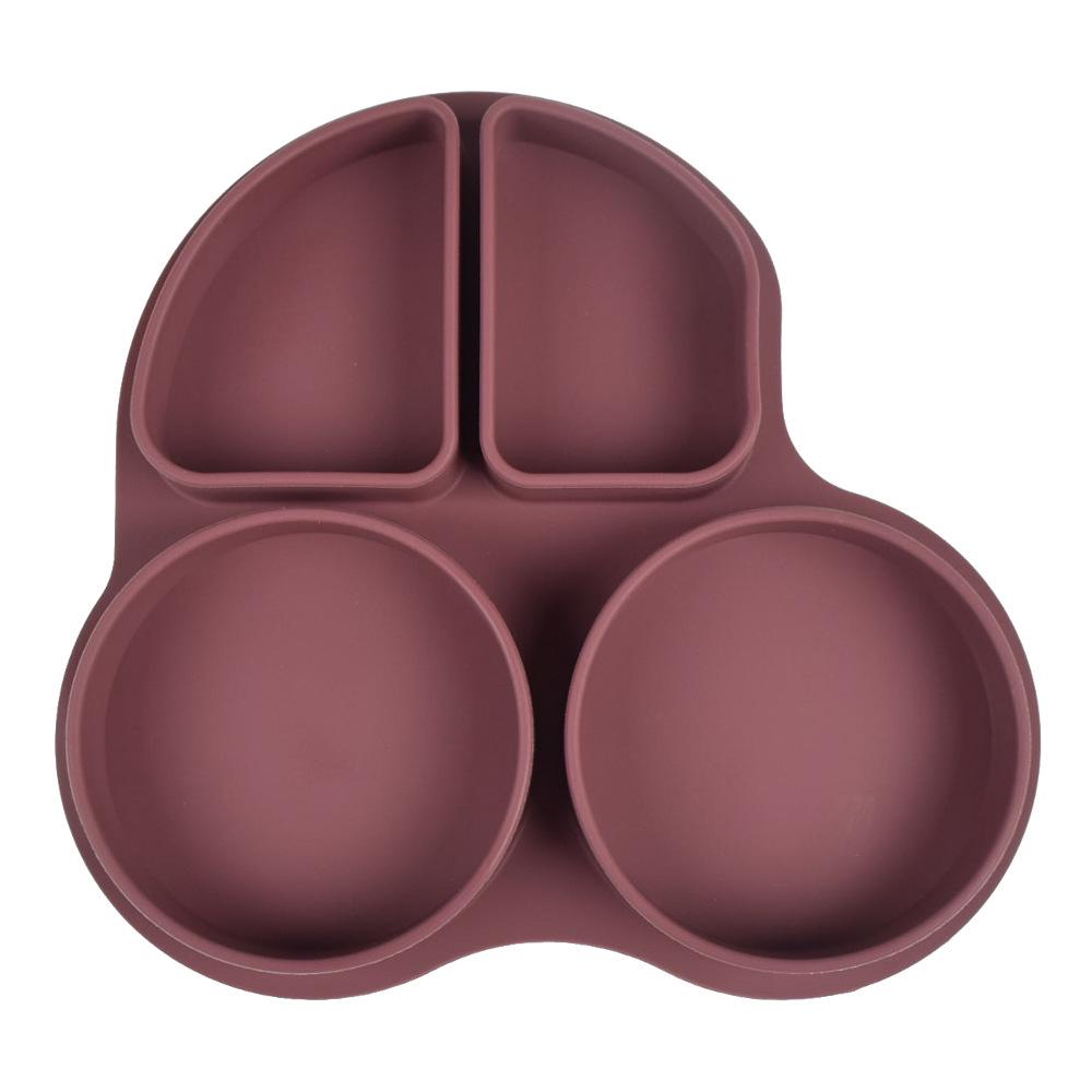 Тарелка силиконовая секционная на присоске Машинка Коричневый - фото 3 Тарелка силиконовая секционная на присоске Машинка Коричневый - фото 3