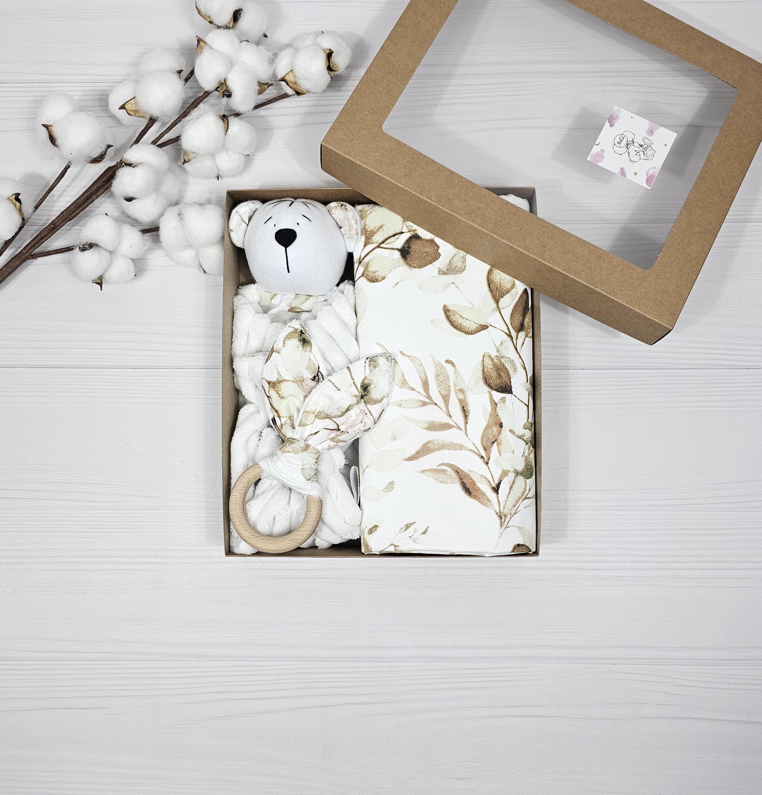 Пеленка с комфортером A.L.Babybox Шепот листьев молочный (NA 24321173)