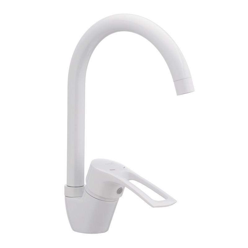 Смеситель для кухни Cron HANSBERG 777-G Белый (CR0792)