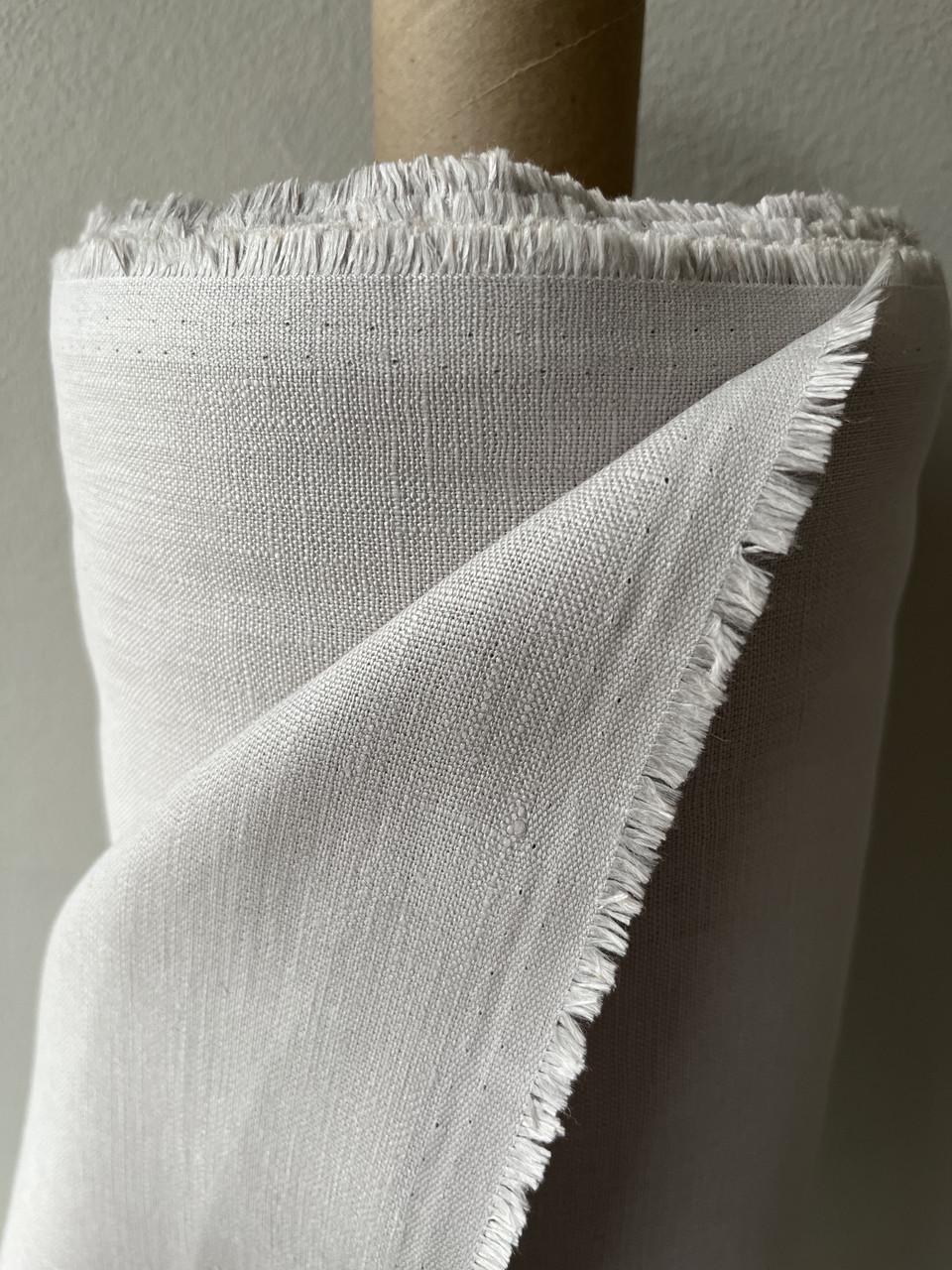 Ткань скатертная LINEN PLUS 100% лен 143 см 530 Светло-серый - фото 5