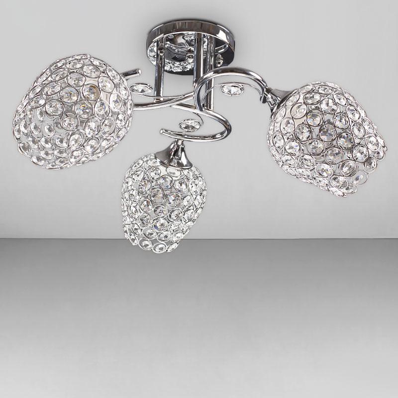 Люстра потолочная Light House SC-18252/3 50х50х23 см Хром