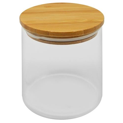 Банка Stenson R29784 600 мл с бамбуковой крышкой (5c8ef59b)