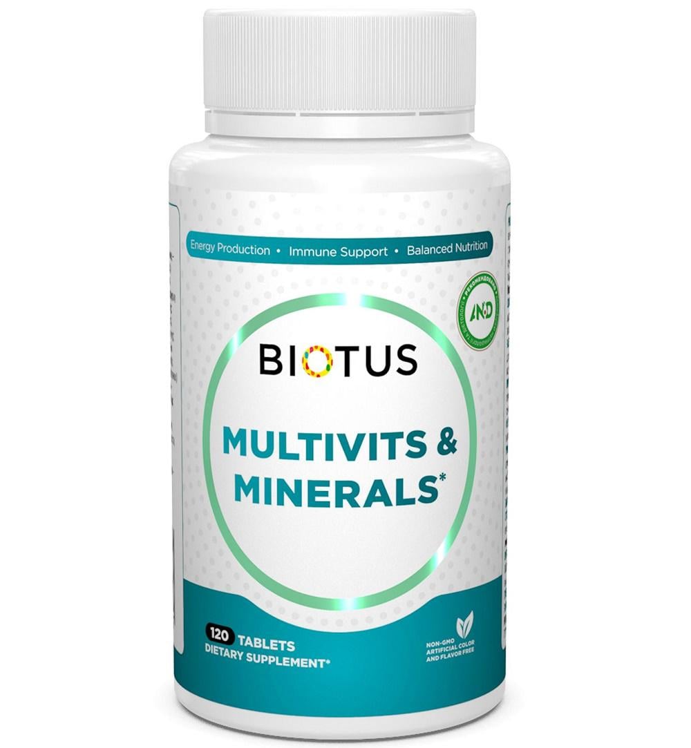 Витаминно-минеральный комплекс Biotus Multivits & Minerals 120 Tabs BIO-531187 Витаминно-минеральный комплекс Biotus Multivits & Minerals 120 Tabs BIO-531187