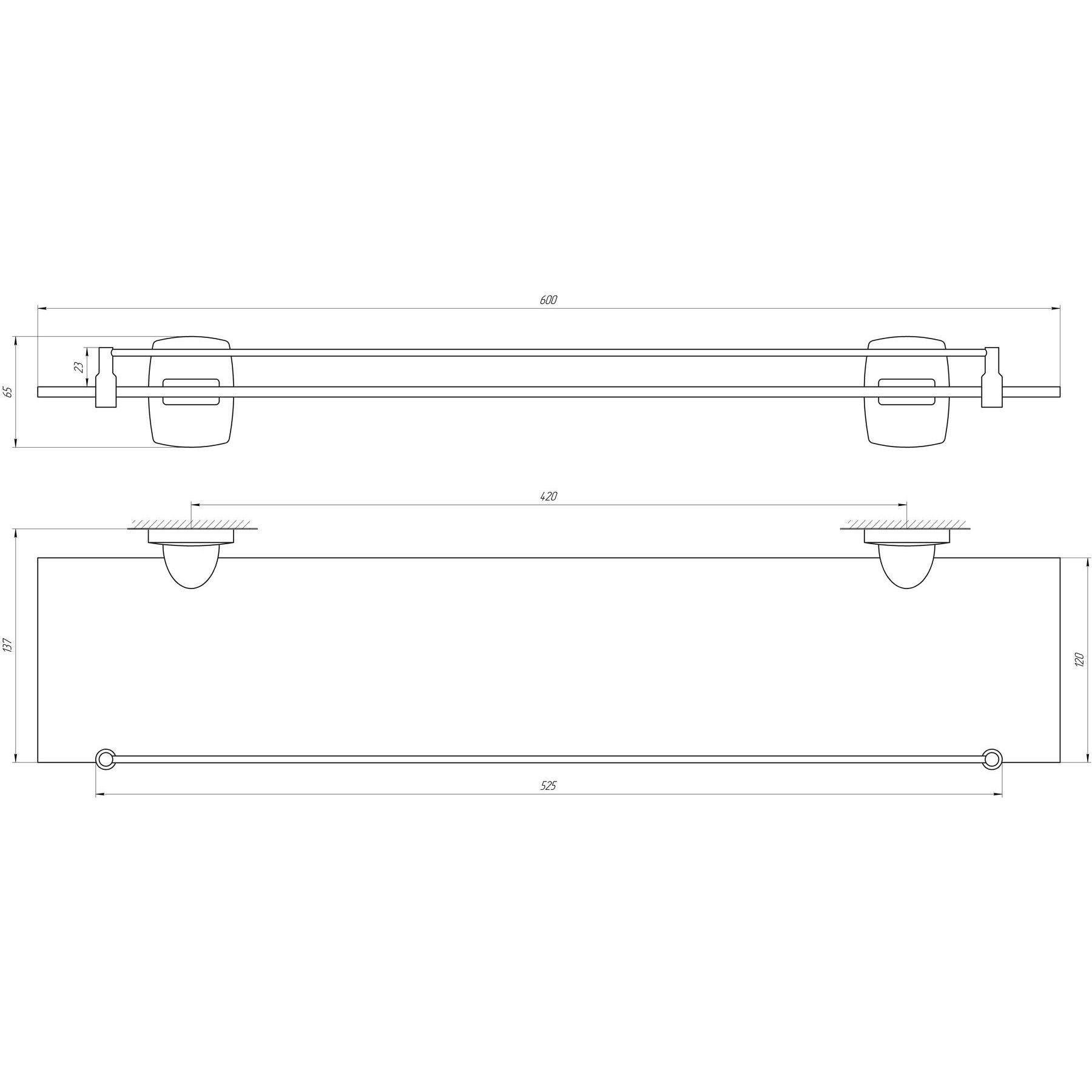 Полка Perfect Sanitary Appliances RM 1702 (39996) - фото 2 Полка Perfect Sanitary Appliances RM 1702 (39996) - фото 2