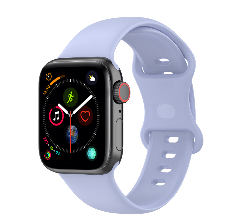 Ремешок CDK для Apple Watch 45 мм Series 7/8/9 M/L Silicone Sport Band Double Loop Viola (014417) - фото 1