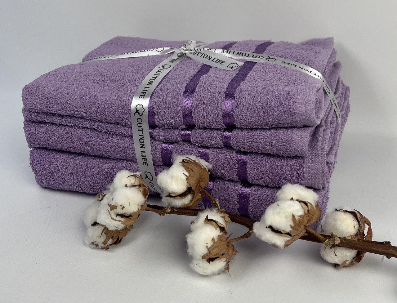 Набор полотенец Cotton Life 4 шт. Фиолетовый (CN32043)