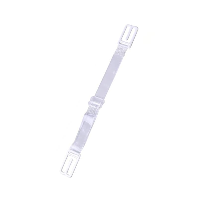 Силиконовый держатель клипса для бретелей бюстгальтера 1 шт. Прозрачный с белым (2789190571)