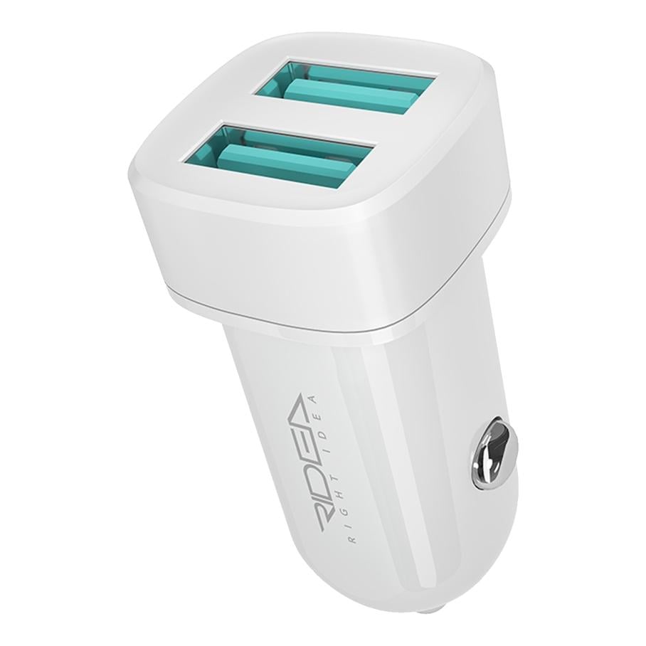 Автомобильное зарядное устройство для Ridea RCC-21012 Grand 2хUSB-A 2.4 А 12 Вт 12-24 В White