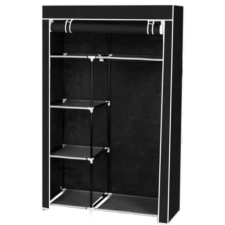 Шафа складана тканинна RIAS 28105 Storage Wardrobe 105х45х170 см Black (3_06390)