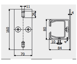 Кронштейн потолочный Roll Grand для подвесных систем/механизмов и подвесных ворот - фото 2 Кронштейн потолочный Roll Grand для подвесных систем/механизмов и подвесных ворот - фото 2