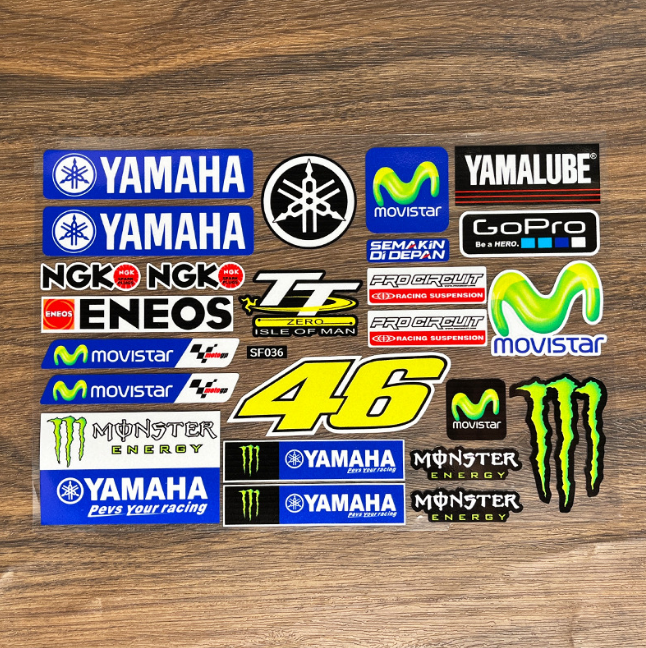 Комплект наклеек MotoGP 25x20 см (2854658310)