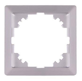 Рамка 1-постова E.NEXT e.lux.10024L.1.fr.aluminium 81х81х9,5 мм Алюміній (ins0040089)