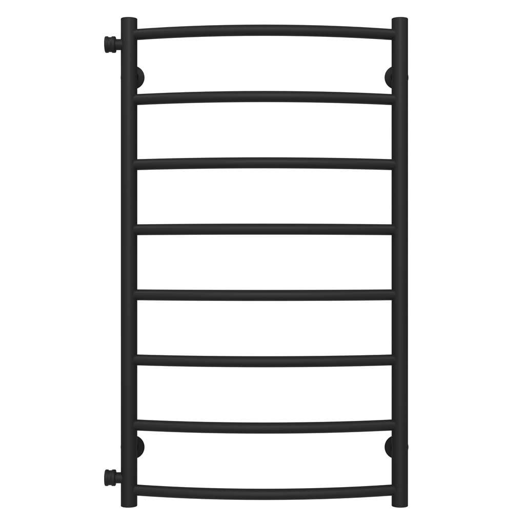 Рушникосушарка водяна Deffi Класік П8 бокове ліве підключення нержавіюча сталь 500х900 мм Чорний (C.DK.90.50.8.B.B)