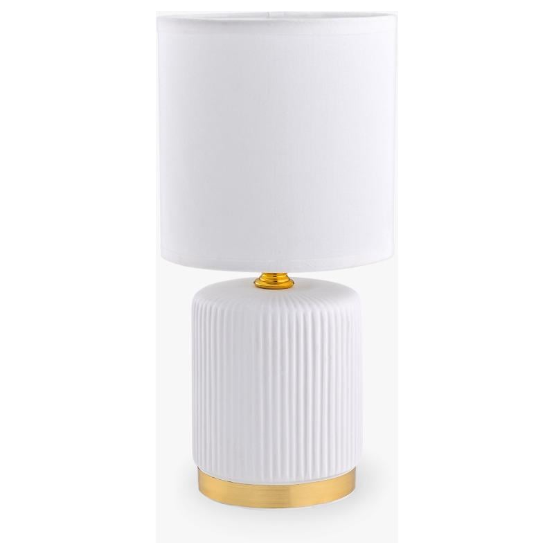 Настільна лампа Zuma Line HS8720-WH 1xE14/40W/230V Білий/Золотий (27109524)