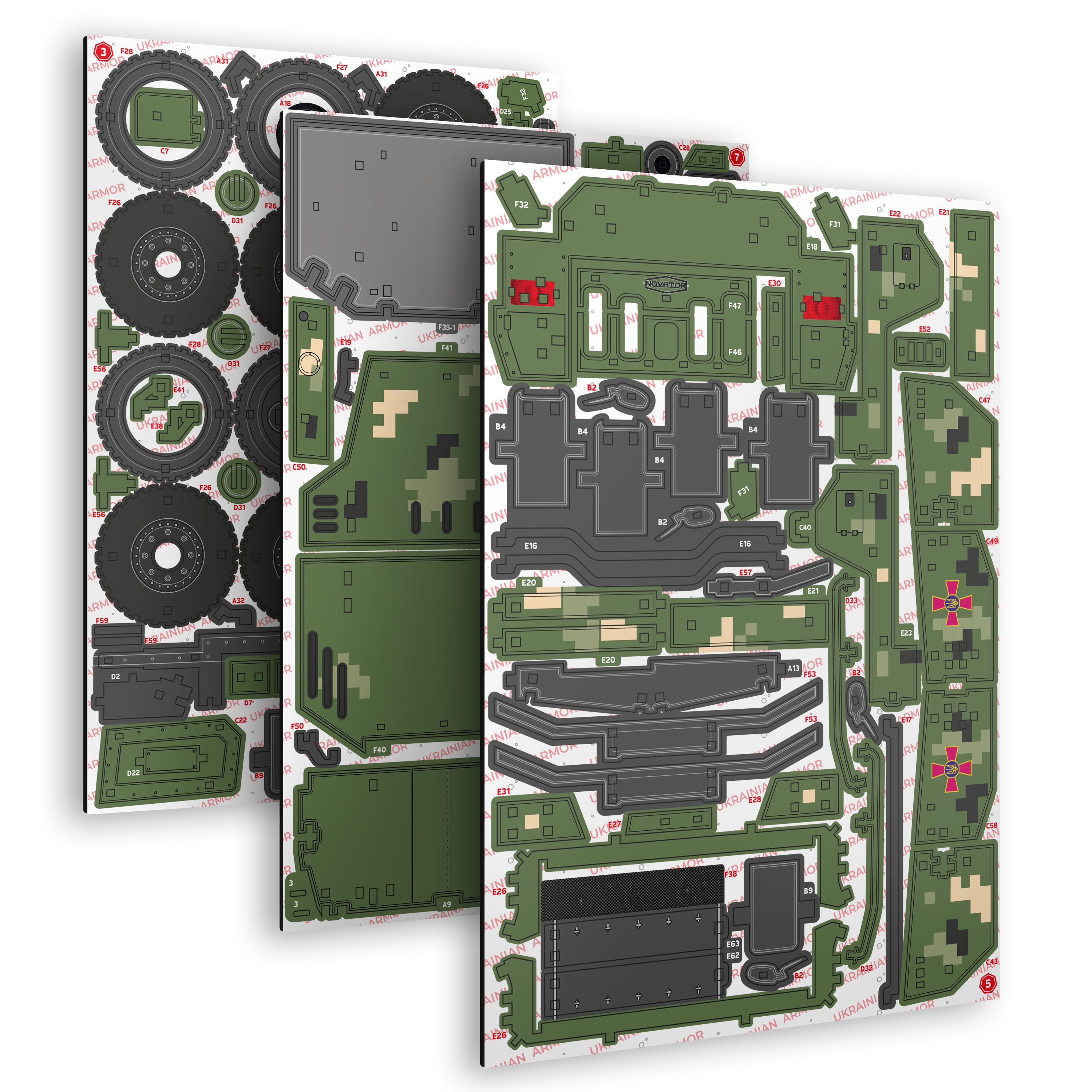 Конструктор дерев'яний THEGRAVIX Novator 3D 445 дет. 35 см (04109) - фото 3