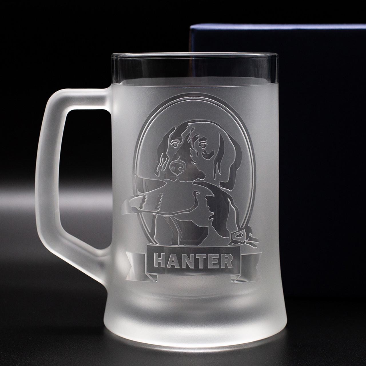 Подарочный бокал для пива с гравировкой Hanter 670 мл