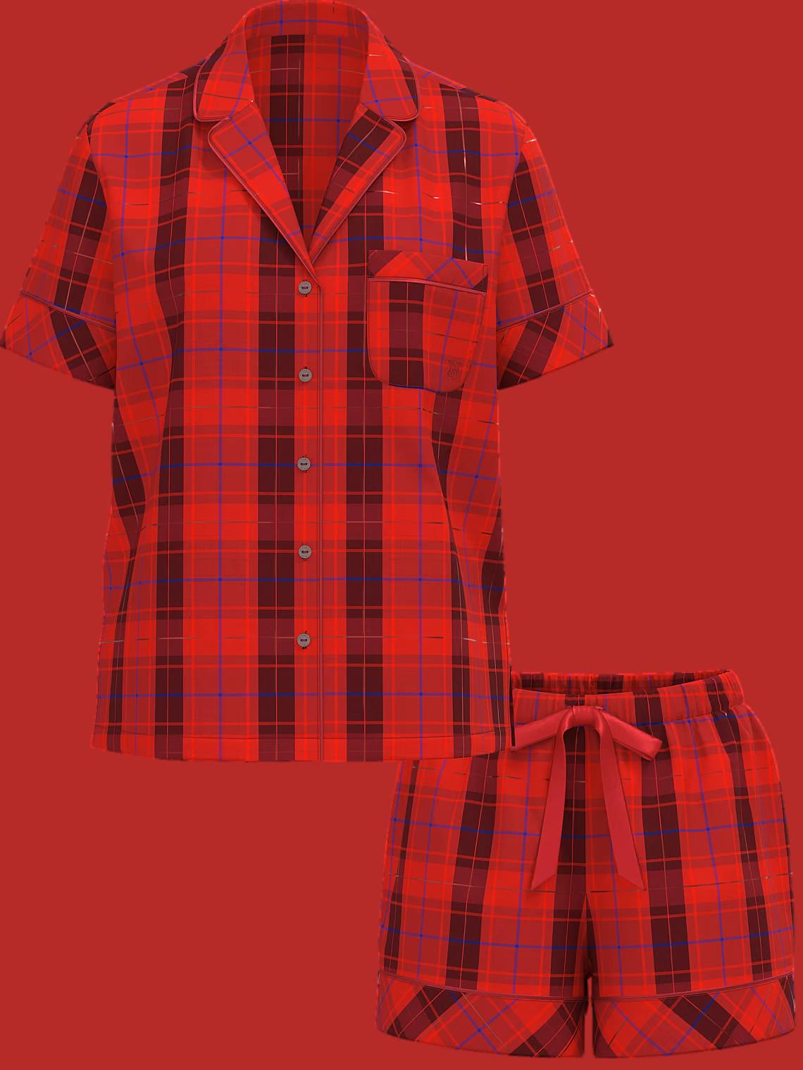 Пижама Victoria's Secret Flannel Short Pajama Set M (2001) Пижама Victoria's Secret Flannel Short Pajama Set M (2001)