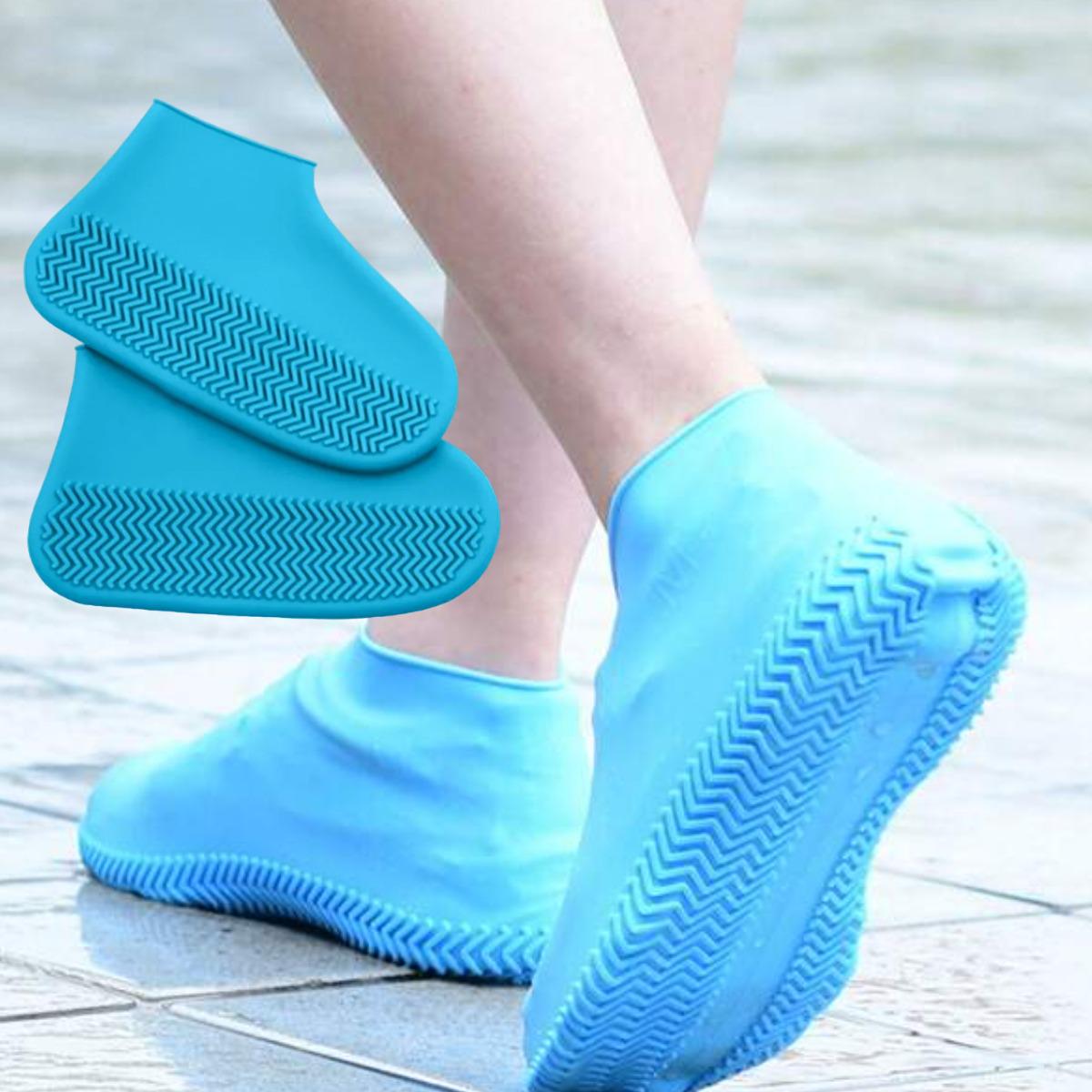 Бахилы силиконовые на обувь Waterproof Silicone Shoe Cover от воды и грязи L - фото 2