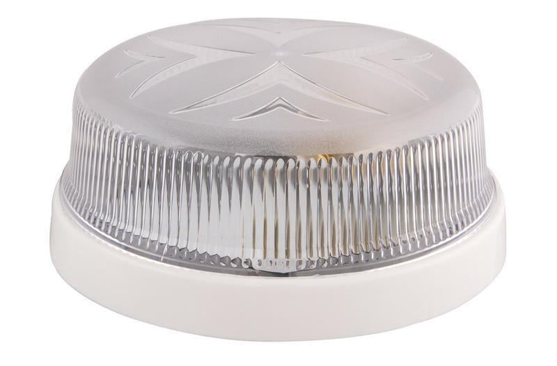 Настенно-потолочный светильник круглый ERKA 1102 прозрачный E27 IP20 Белый (27548820)