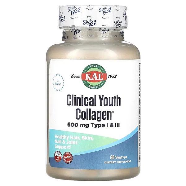 Коллаген KAL Clinical Youth Collagen Type I&III 600 мг 60 вег. капс. (000023529) Коллаген KAL Clinical Youth Collagen Type I&III 600 мг 60 вег. капс. (000023529)