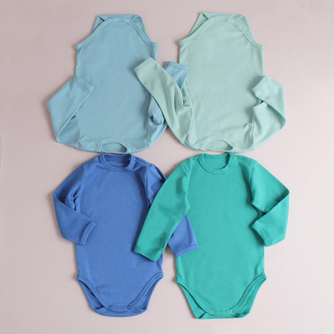 Боді з довгим рукавом 62 см 0-3 міс Темно-синій (2679644890) - фото 7