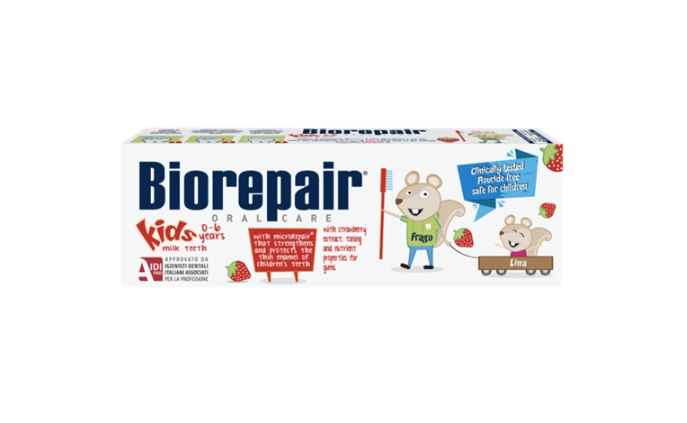 Зубна паста дитяча Biorepair Kids 0-6 years без фтору 50 мл (1453)