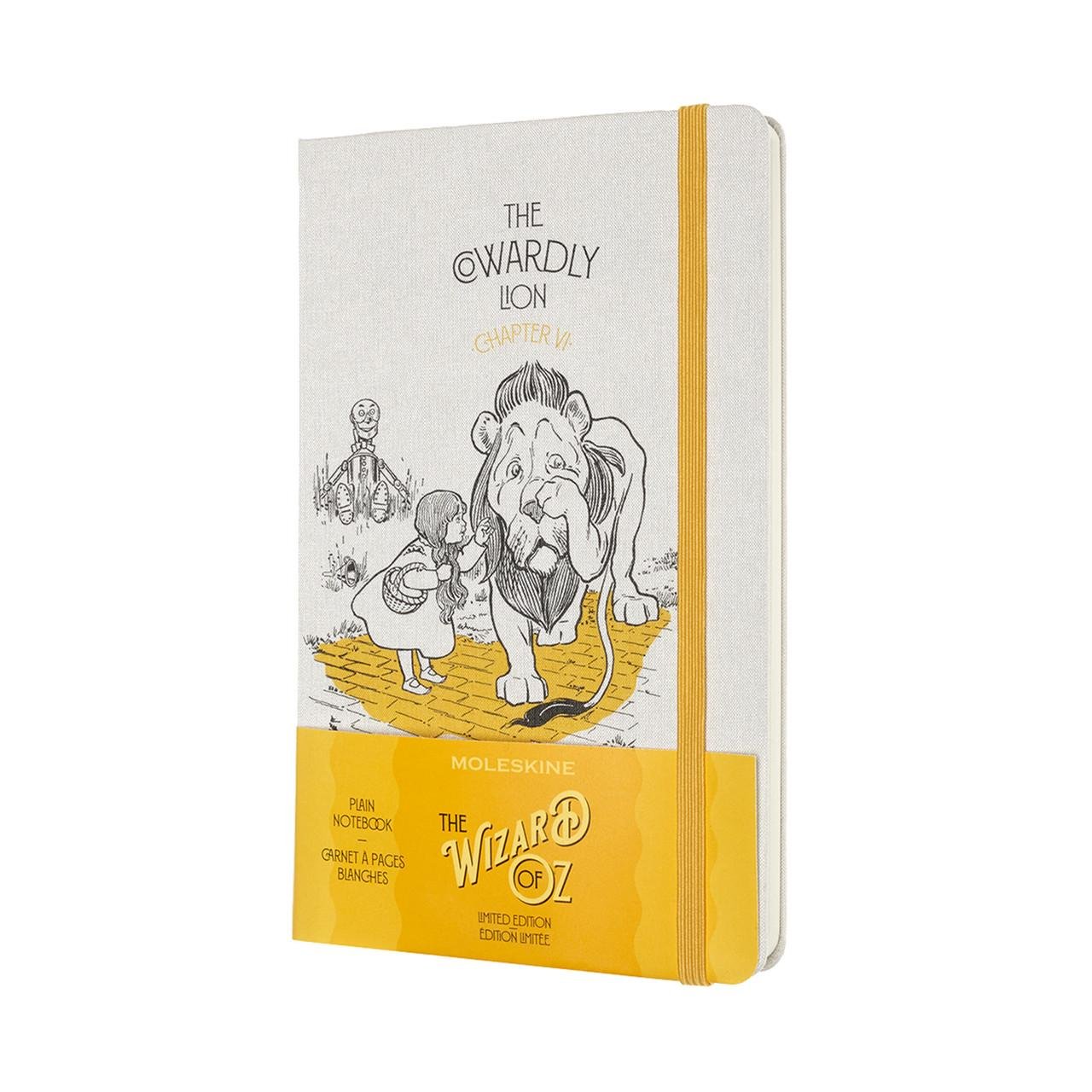 Блокнот Moleskine Limited Wizard of OZ середній 13х21 см нелинованный лев (LEWOZQP062CL) (8056420851250)