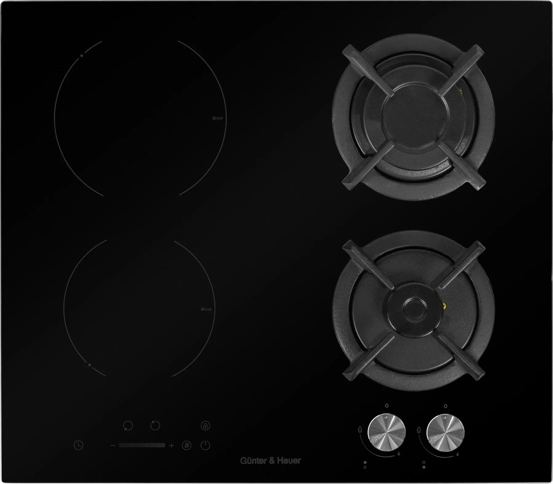 Варочная поверхность комбинированная Gunter&Hauer GHI 622 газ и индукция (28603485)