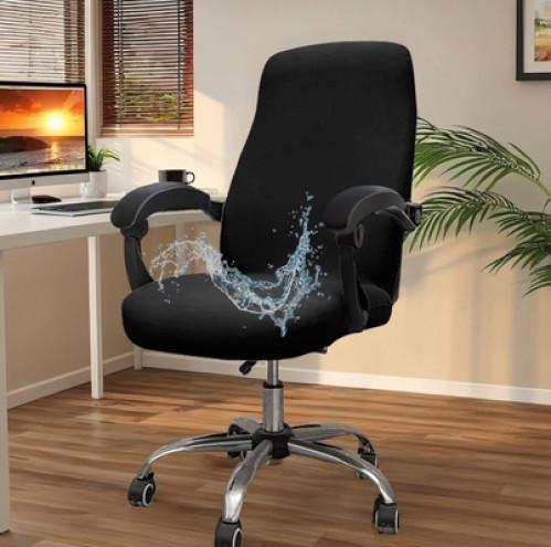 Чехол для офисного кресла без подлокотников размер M Черный (ЧДК-16-01)