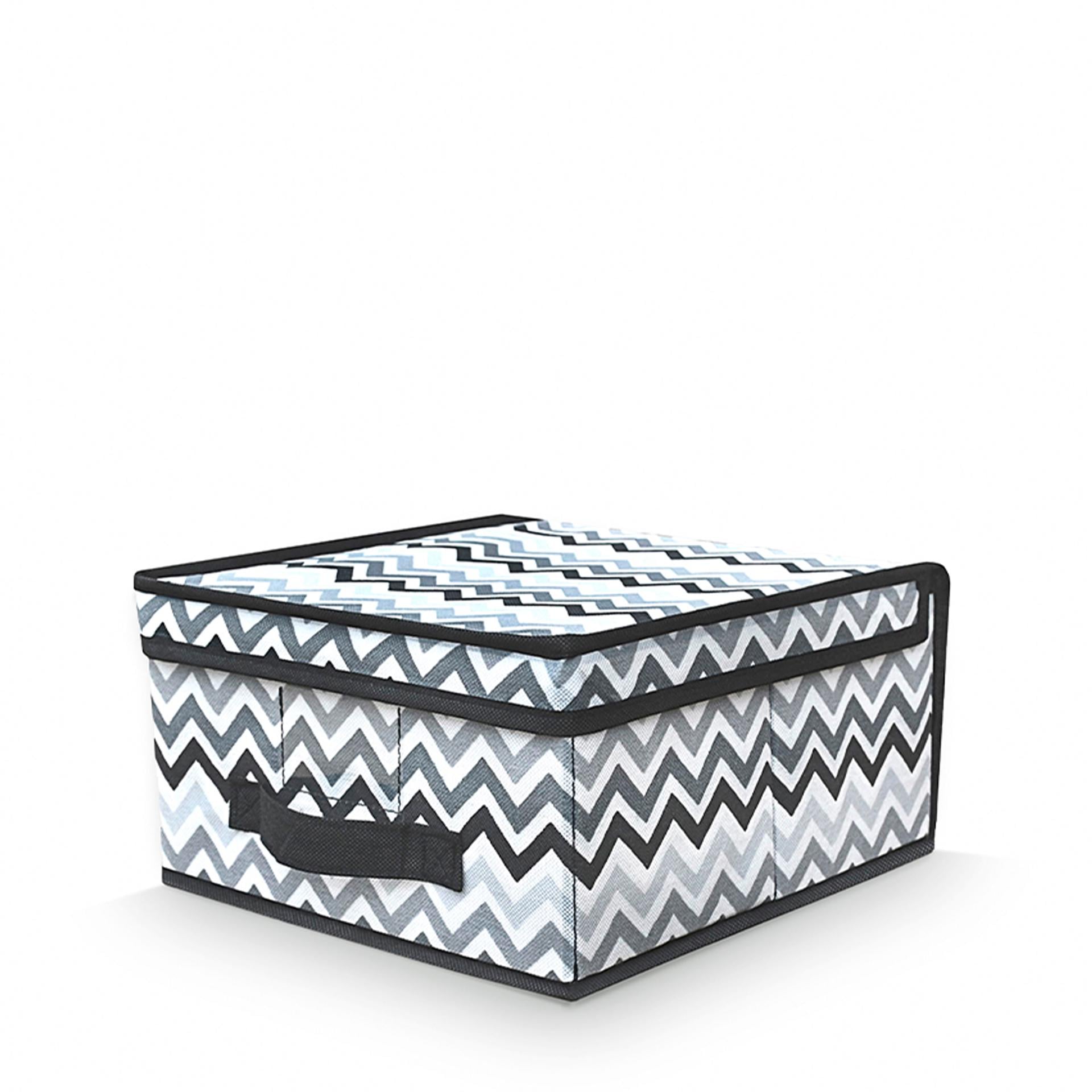 Короб для хранения Handy Home Zigzag 30x28x15 см Черно-белый (ZSH-02)