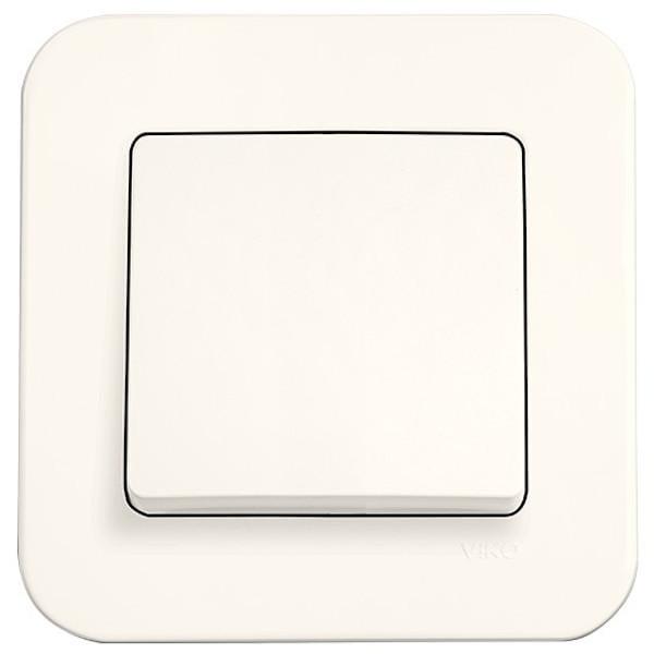 Выключатель одноклавишный Viko Rollina Кремовый (27549315)