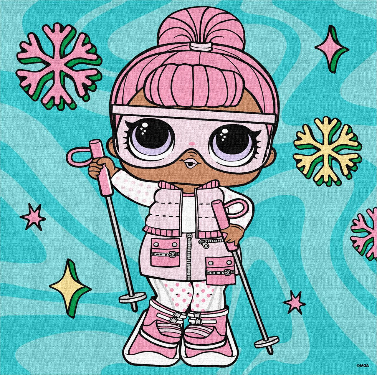 Картина за номерами Ideyka для дітей L.O.L. Surprise! Winter chill. Snow Bunny 25х25 см (2824290476)