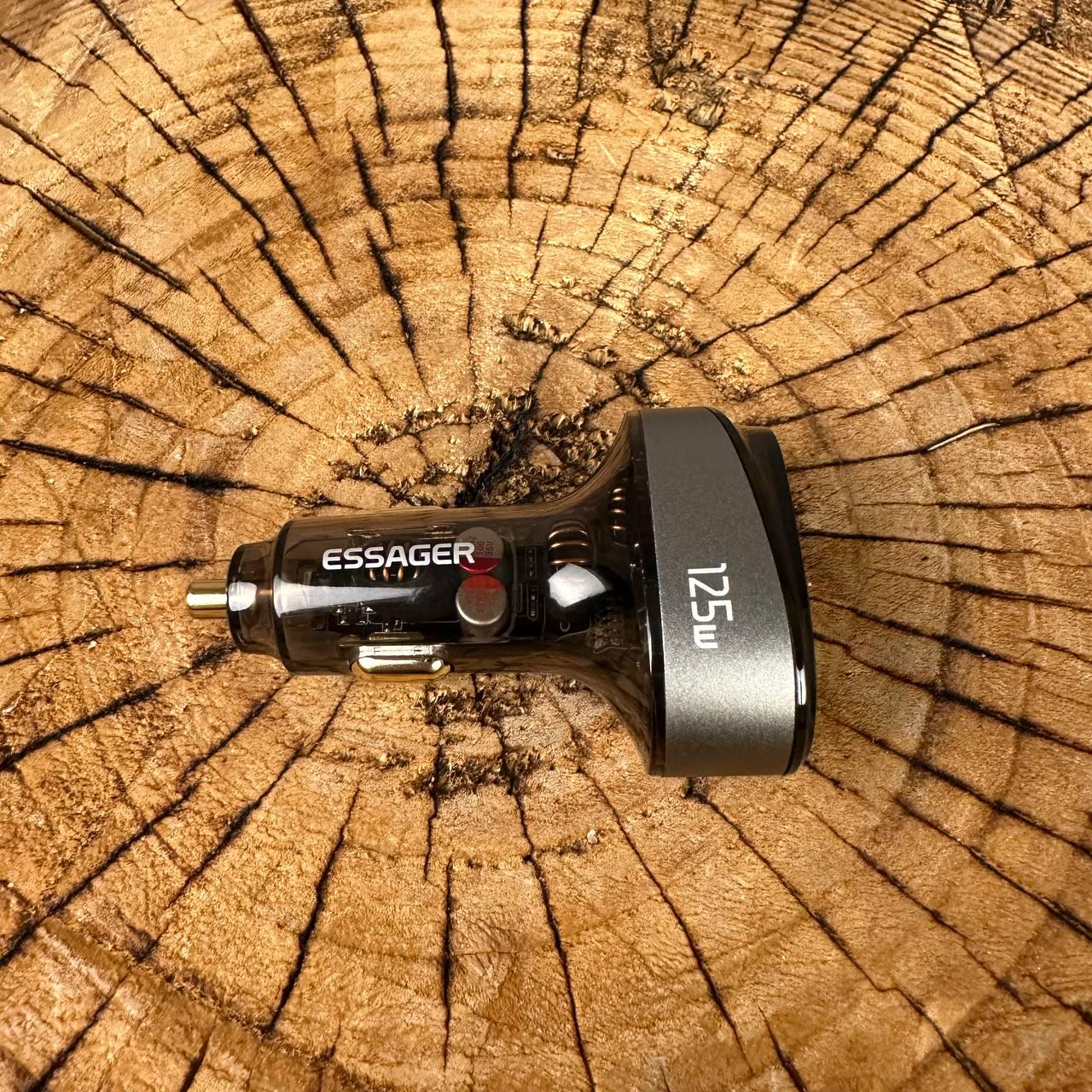 Зарядка в прикурювач Essager 2 USB-A 1 USB-C QC3.0 125 Вт швидка зарядка - фото 6