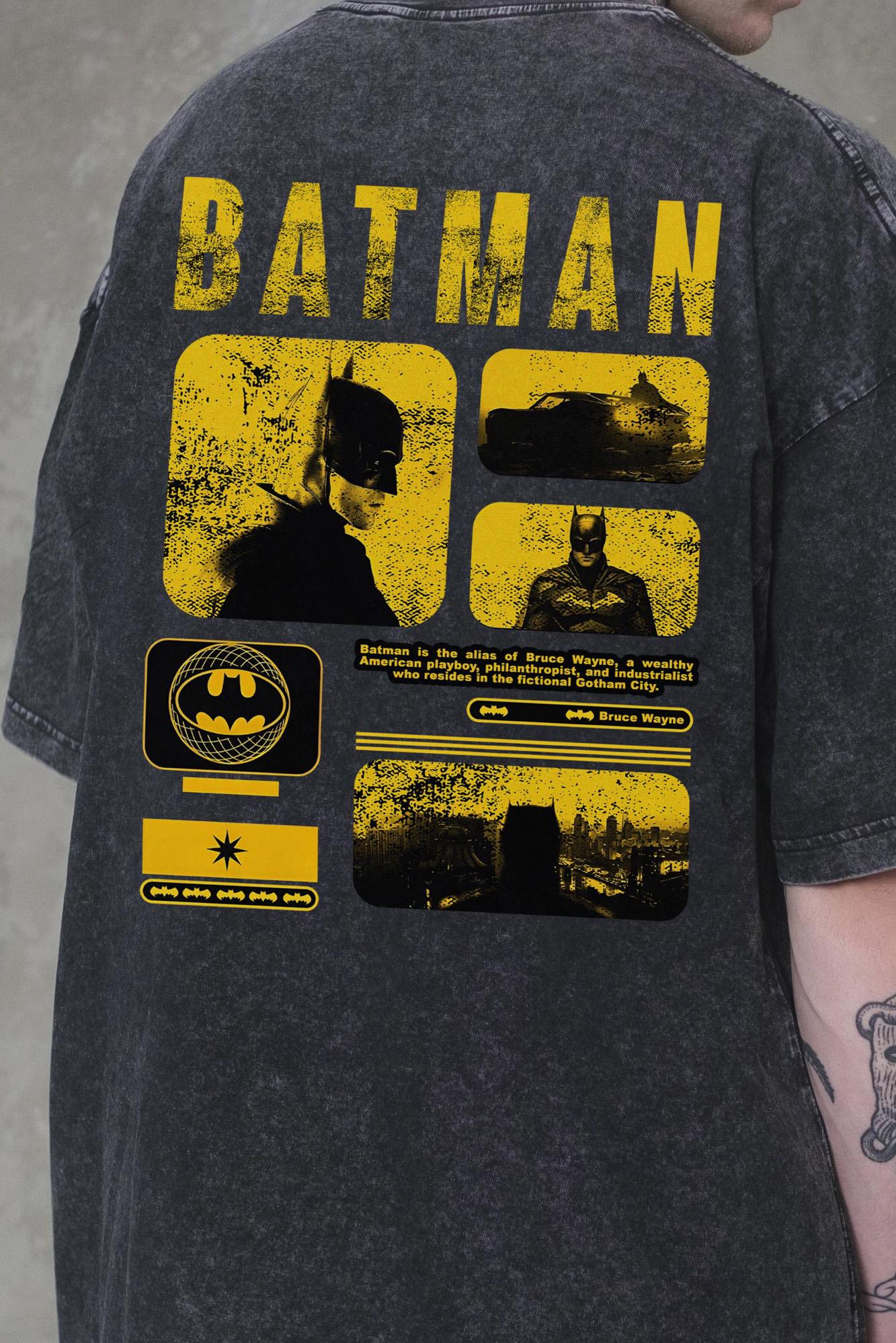 Футболка оверсайз Without Washed Batman S/M Black (S/M8056320 8056321) - фото 2 Футболка оверсайз Without Washed Batman S/M Black (S/M8056320 8056321) - фото 2