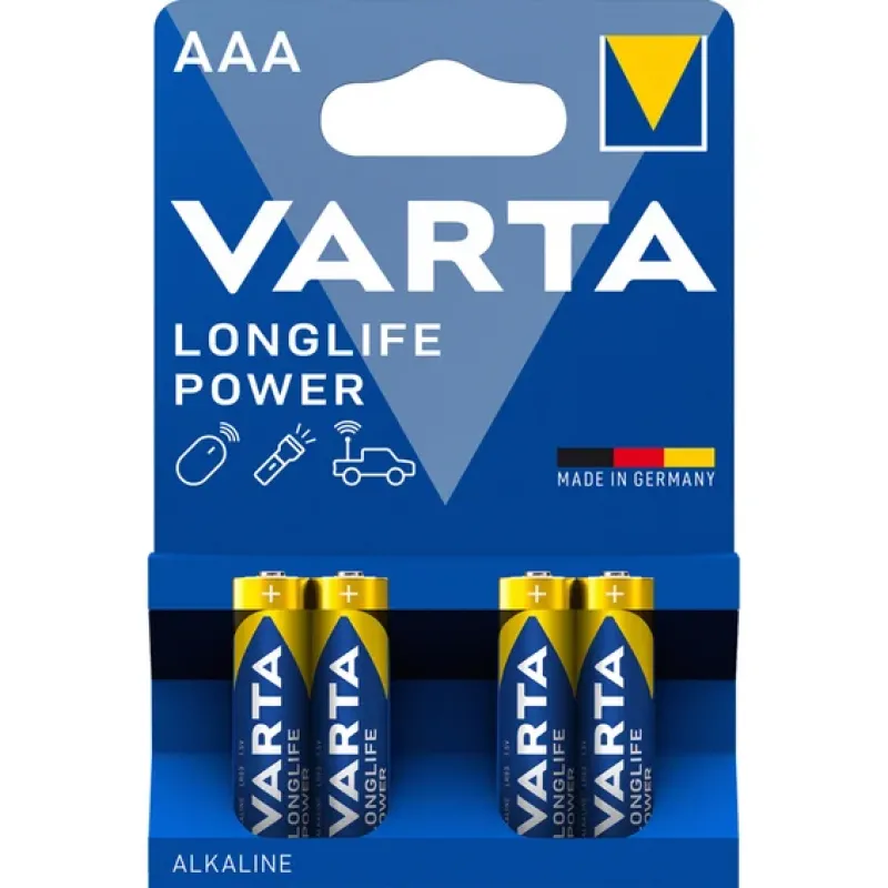 Батарейка Varta High Energy/Longlife Power AAA LR03 BLI 4 Alkaline (1786786629)