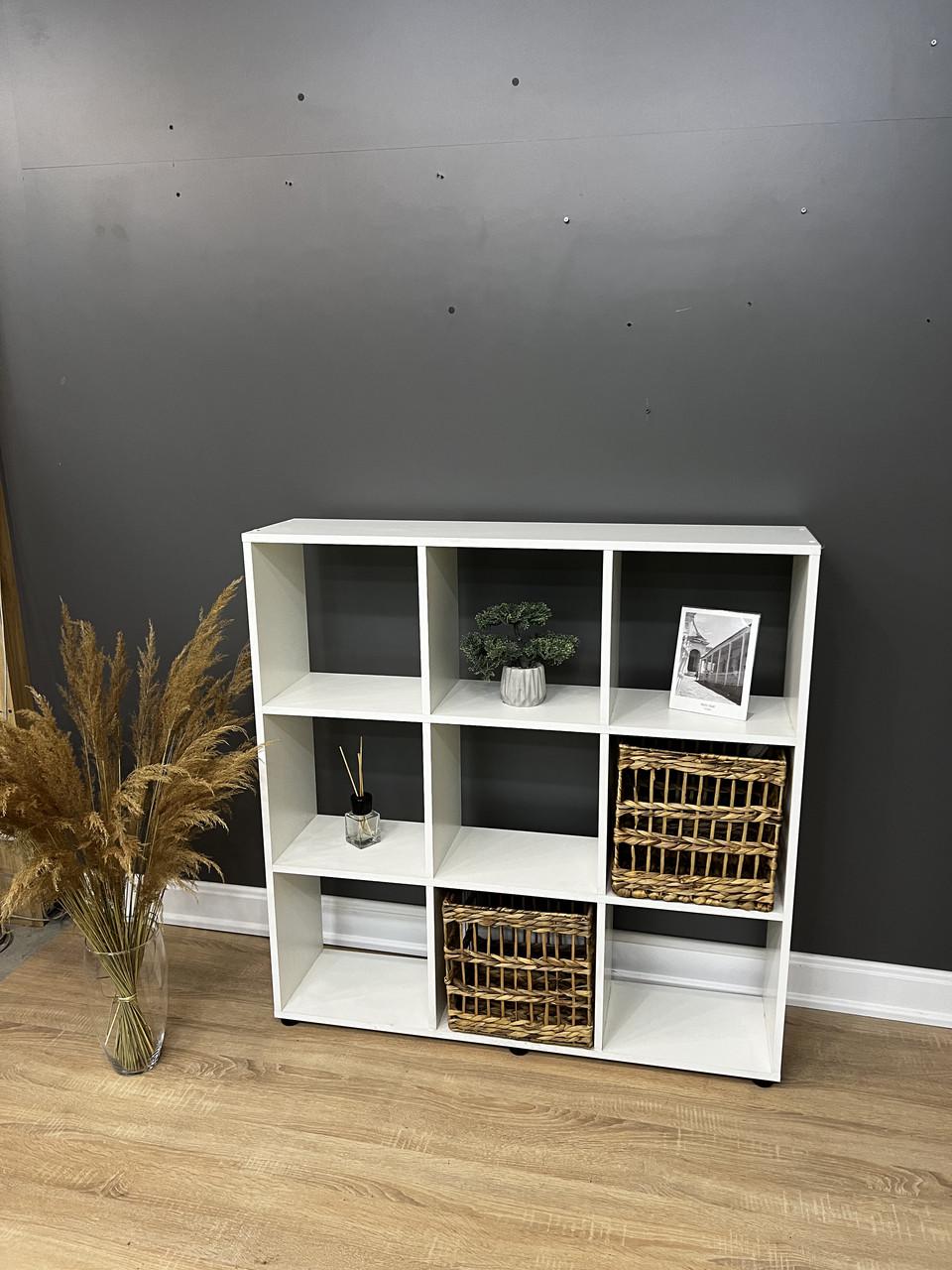 Стелаж В-9 на 9 комірок 1080х1056х252 мм Білий - фото 4 Стелаж В-9 на 9 комірок 1080х1056х252 мм Білий - фото 4