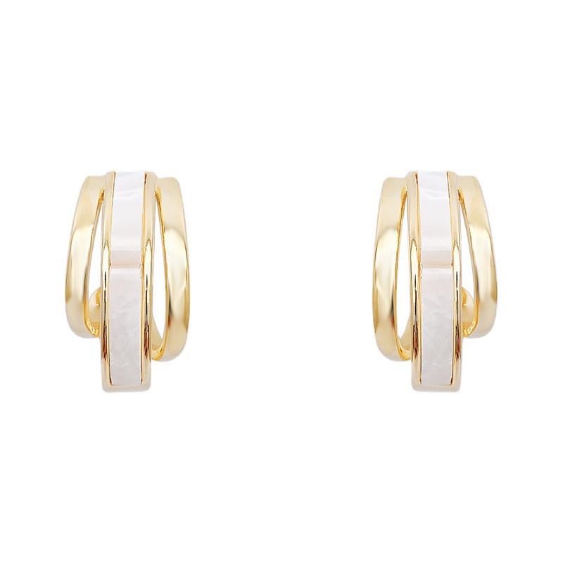 Серьги женские Golden Line праздничные Золотистый (34123027)