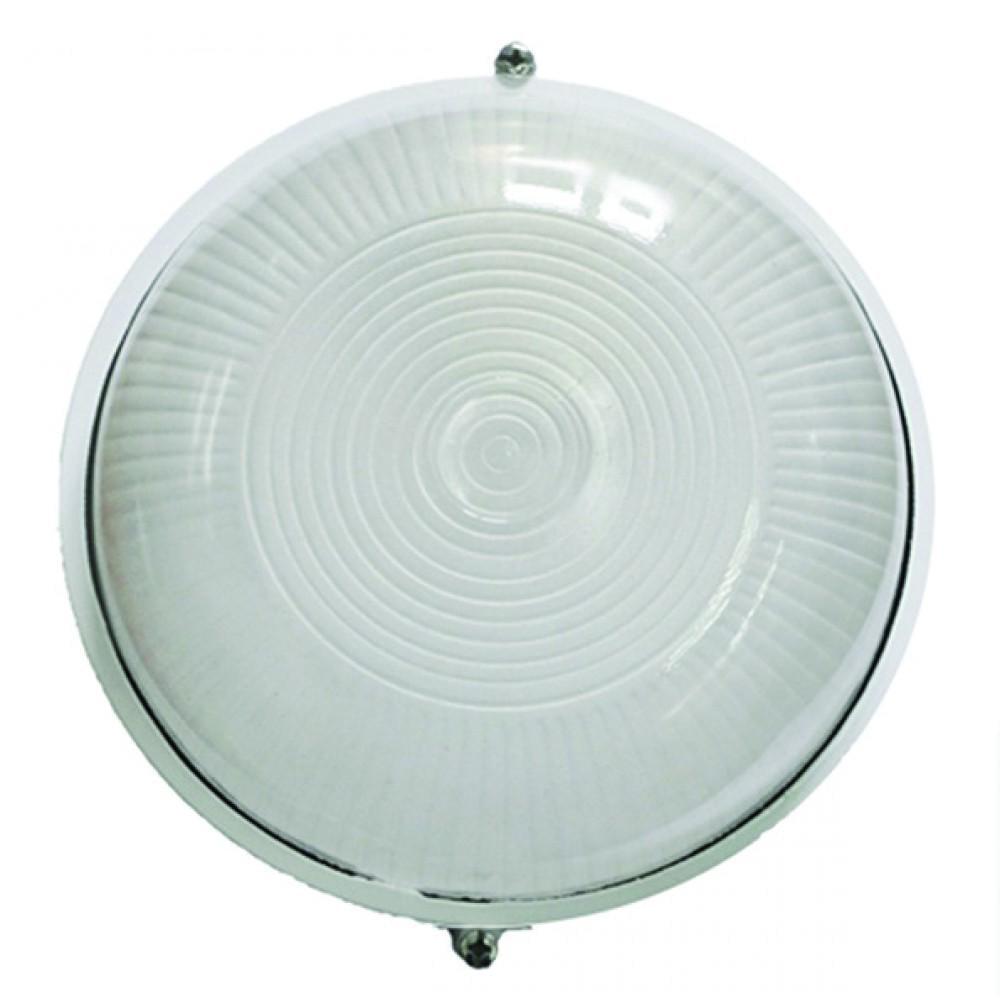 Потолочный светильник Ecostrum стекло-металл Е27 60/75W 175х90 мм IP54 Белый (МС-1001)