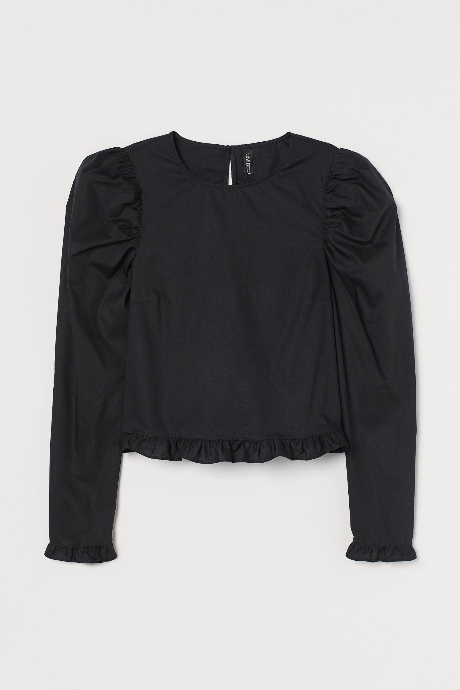 Блуза H&M р. 40 Черный (30048799582)