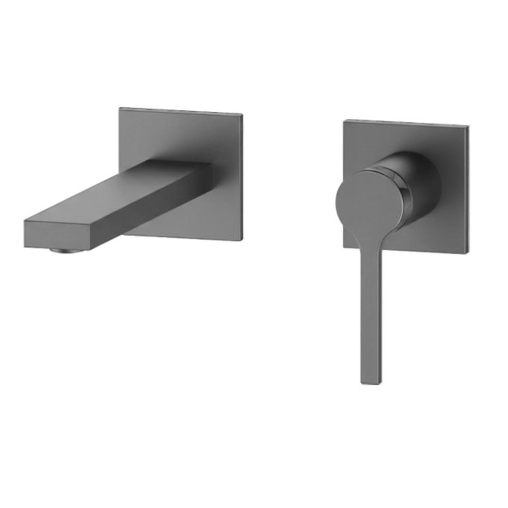 Змішувач для умивальника вбудований Nett QGr-22 одноважільний Графітовий (NET-081190)