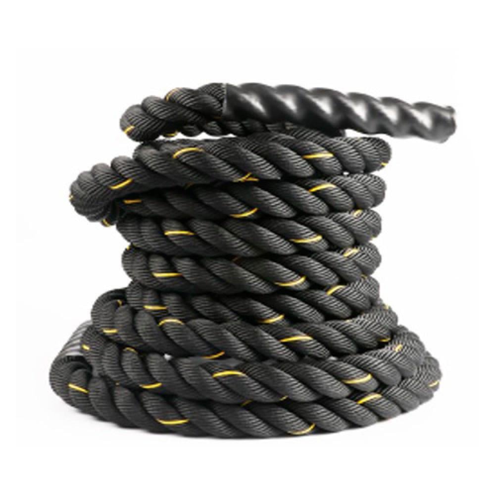 Канат для кроссфита Bambi MS 3249-3 15 м 38 мм Черный