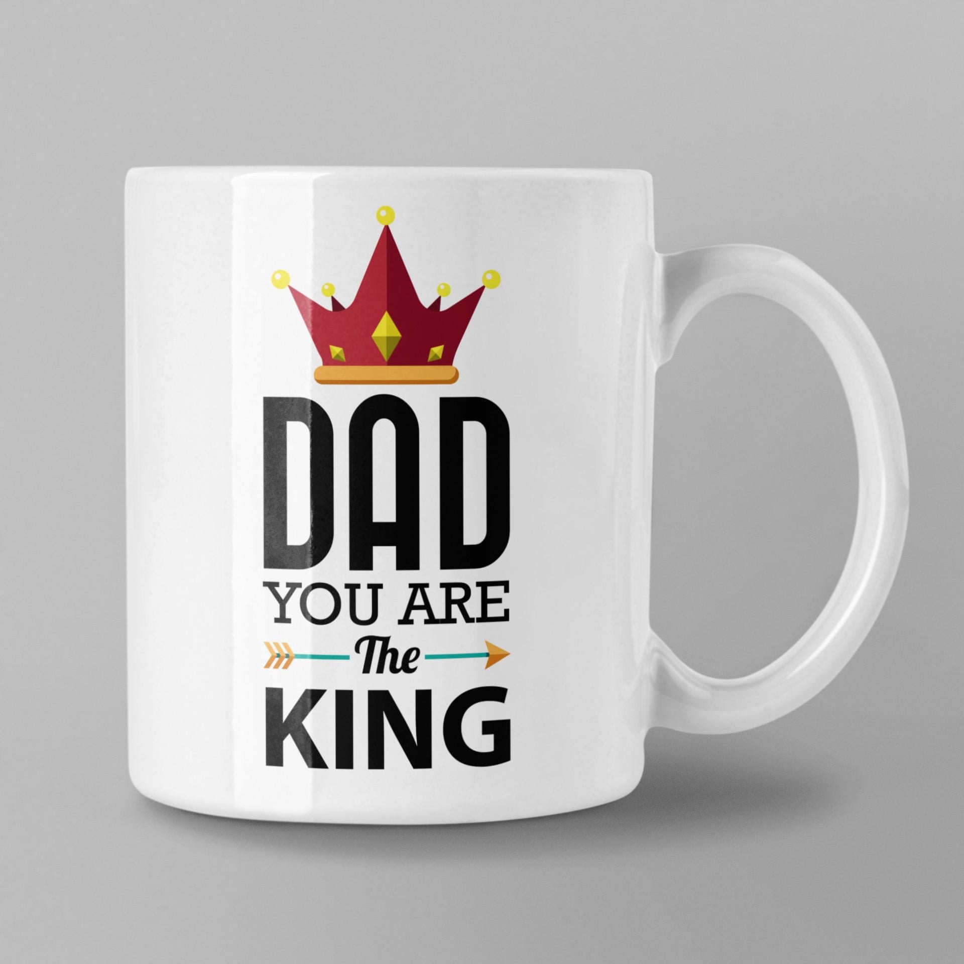 Чашка для тата з написом "Dad You Are The King" 330 мл (14975945)