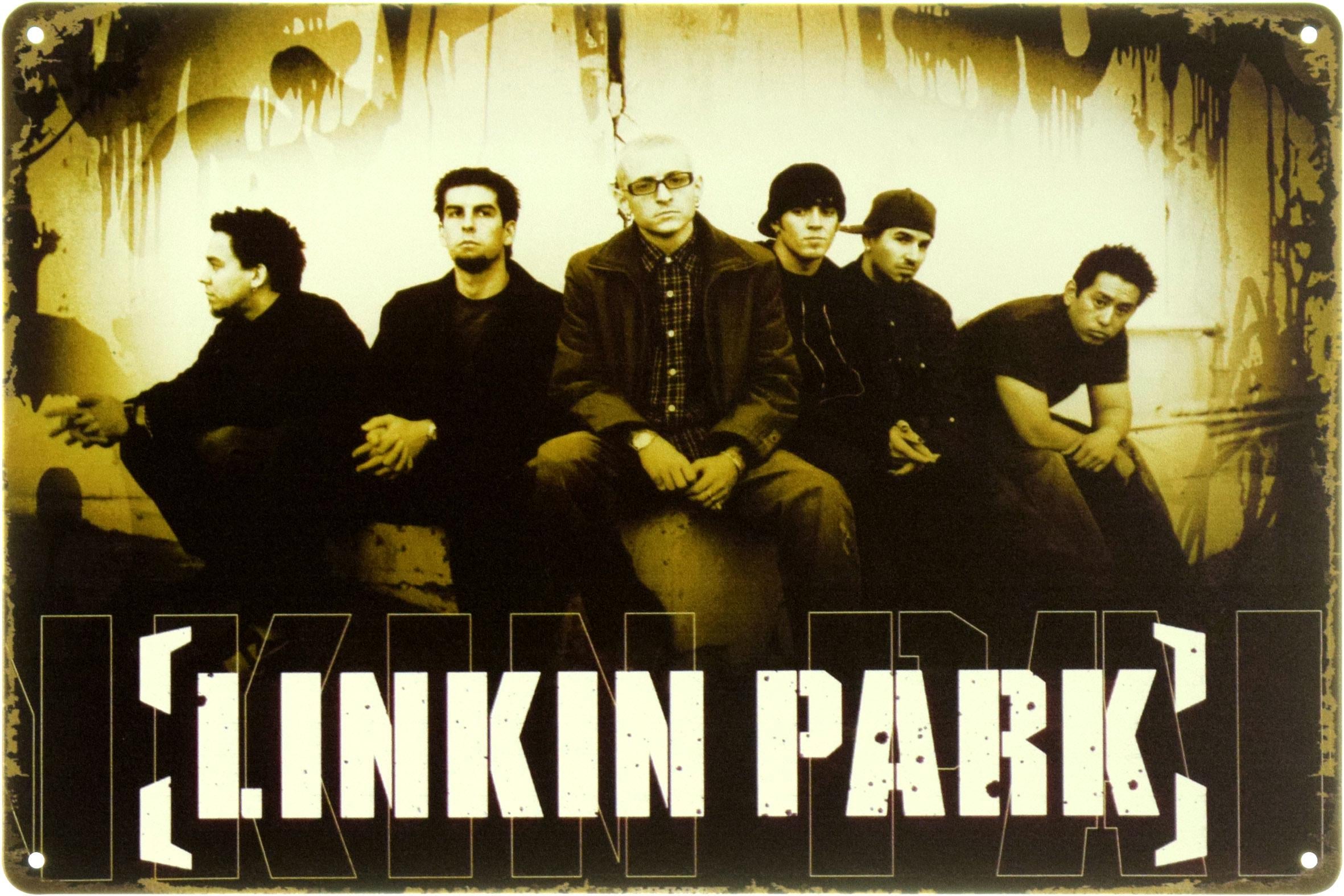Табличка металлическая "Linkin Park" 20x30 см (ms-104091)