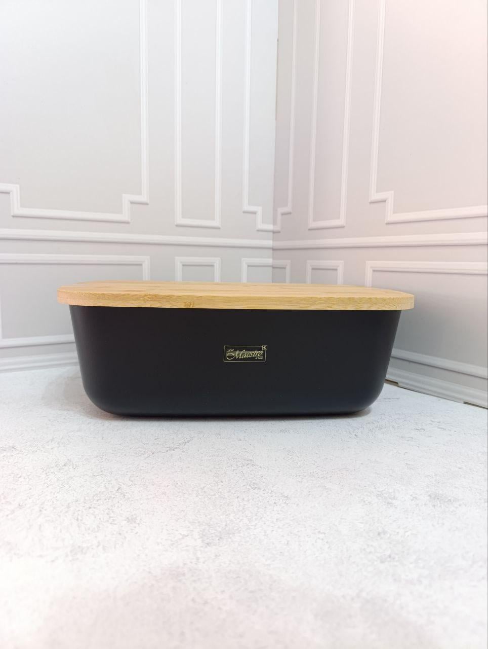 Хлебница Maestro MR-1776-Black 34,5х23,5х13 см Черный (MR-1776-Black)