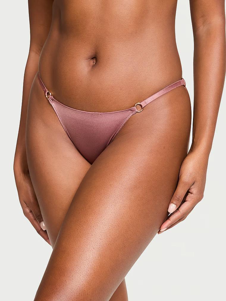 Трусики стринги Victoria's Secret Very Sexy Ring Hardware V-String Panty M Коричневый (26905008)