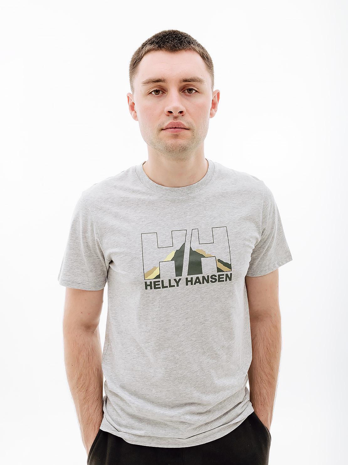 Футболка чоловіча Helly Hansen NORD GRAPHIC T-SHIRT Сірий M (7d62978-950 M)